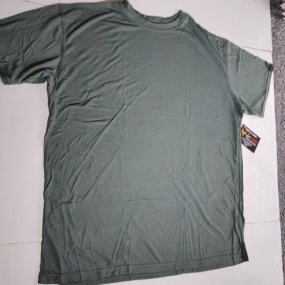 DriFire Performance Wear Men's Tshirt Sz 2XL Flame Resistant Moss Green NIP - Picture 1 of 6